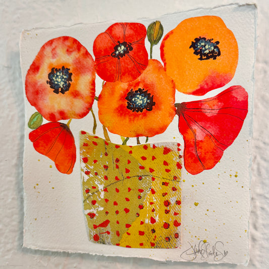 Pot of Poppies