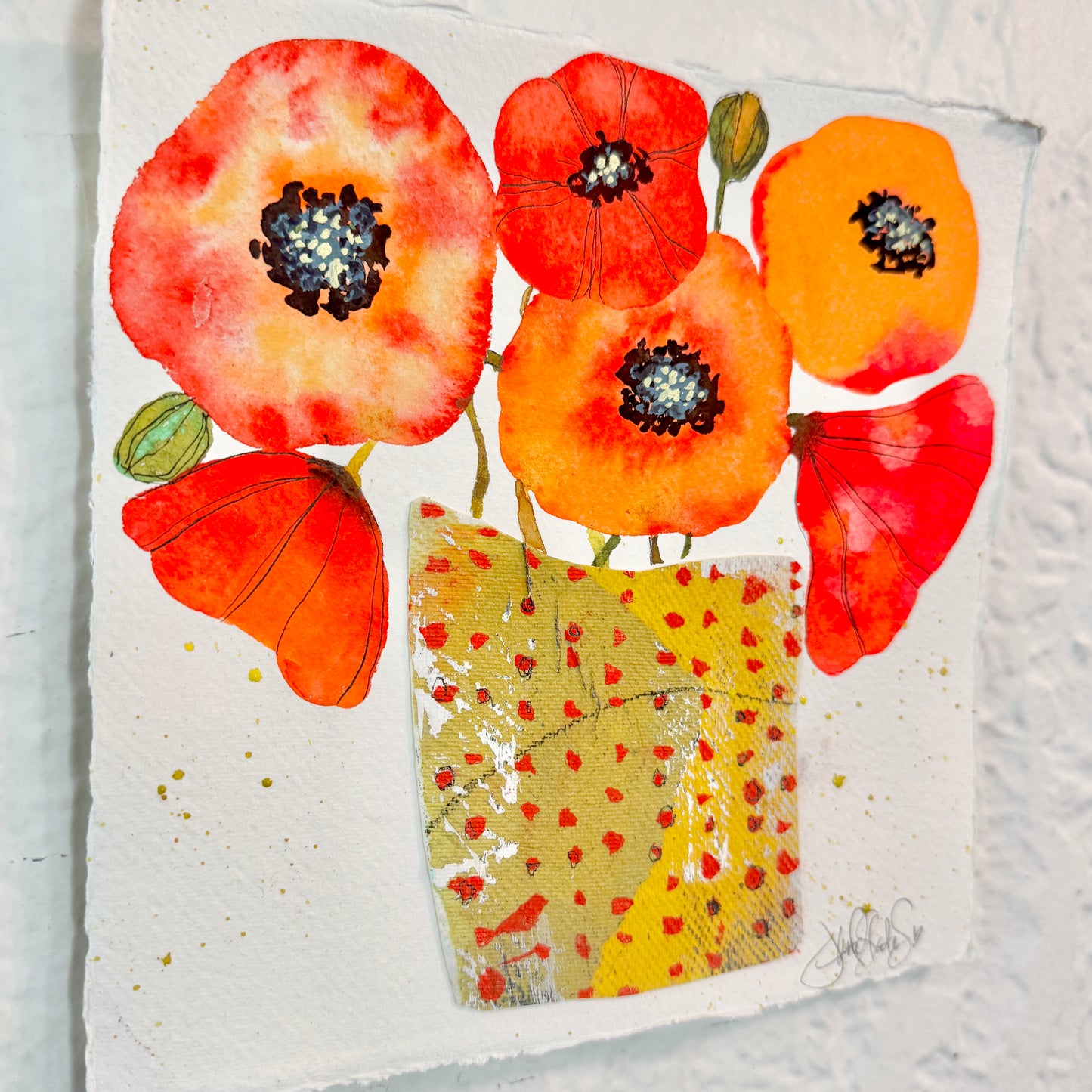 Pot of Poppies