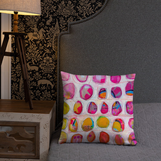 Running in Circles Throw Pillow