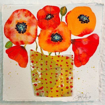 Pot of Poppies
