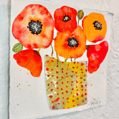 Pot of Poppies